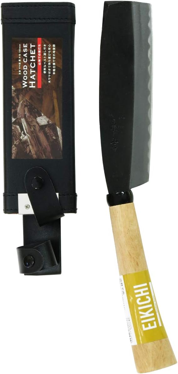 Nagayoshi 31570 Saya Hatchet Black Single Blade 7.1 inches (180 mm)