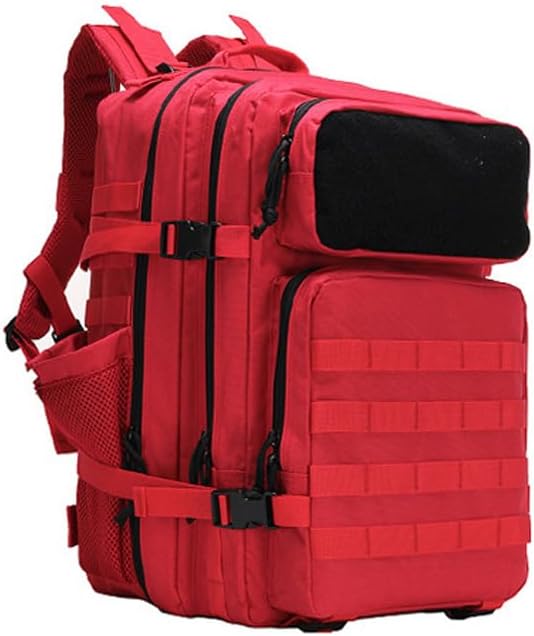 Outdoor Sports Pack Hiking Bag Rucksack Knapsack Combat Camouflage Tactical Backpack - Red