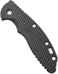 1 Piece Custom G10 Scales Handle Replacement is Suitalbe for Rick Hinderer XM18 3.5inch(Black)