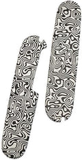 1 Pair Titanium Alloy Scales Handle Patch Blank DIY Replacement Fits for 91MM