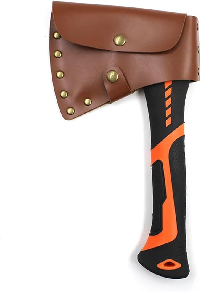 Axe Sheath PU Leather Cover Hatchet Head Holster Protective Sleeve for Lumberjack for Outdoor Camping Blade Protection