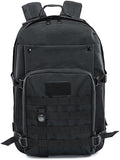 41L Military Tactical Backpack For Men Camping Hiking Trekking Daypack Rucksack Bag MOLLE 3 Day Assault Pack (Black)