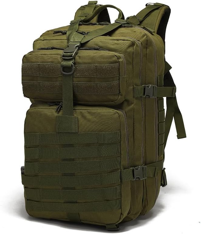Outdoor Sports Pack Hiking Bag Tactical Rucksack Camo Knapsack Combat Camouflage Tactical 45L Molle Backpack