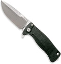 Lion Steel SR22A Sleipner Frame Lock Folding Pocket Knife - Machined Aluminum Handle IKBS Ball Bearing System Dual Carry Clip (Black Handle Satin Blade)