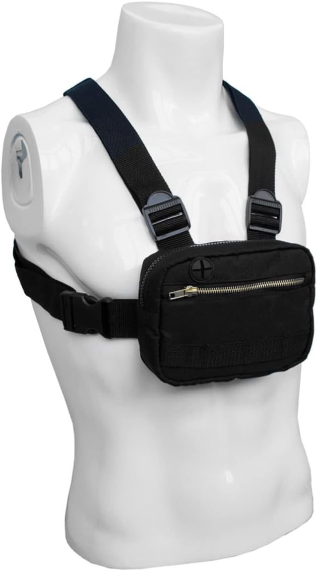 Small Sling Bag Chest Pack Vest Bag Front Pouch for Cell Phones Fashion Vest for Women Outdoor Accessory