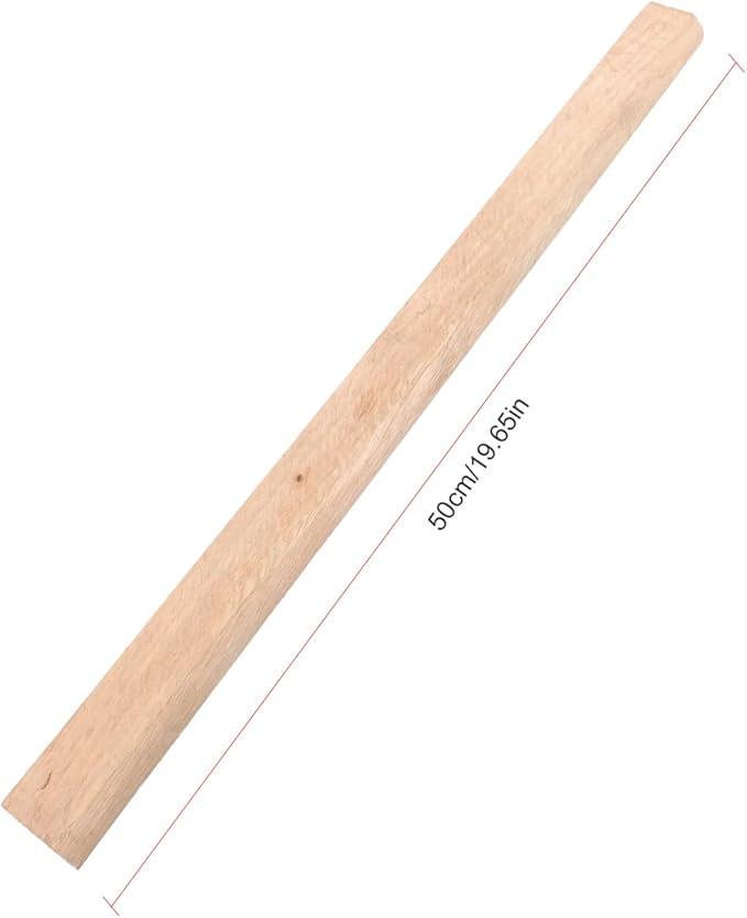 Mikikit 2pcs Wooden Ax Handle Replacement for Broad Axe Bushcraft Tools Bushcraft Axe Garden Tool