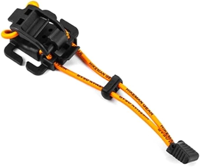 Backpack Bungee Cord 10 PCS Outdoor Backpacks Expansion Buckle Climbing Bag Extended Webbing Clip(for Orange Color)
