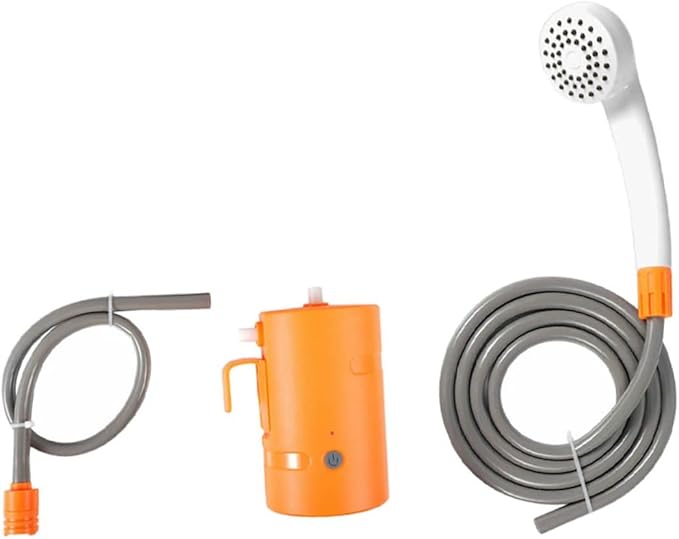 1Set Shower for Outdoor Camping Travel Hiking Lightweight and for Use Orange