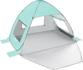 TOBTOS UPF 50+ Pop Up Beach Tent Easy Set Up Beach Umbrella Sun Shelter for 2-3 People UV Protection Portable Sunshade Baby Canopy Cabana Lightweight with Carry Bag