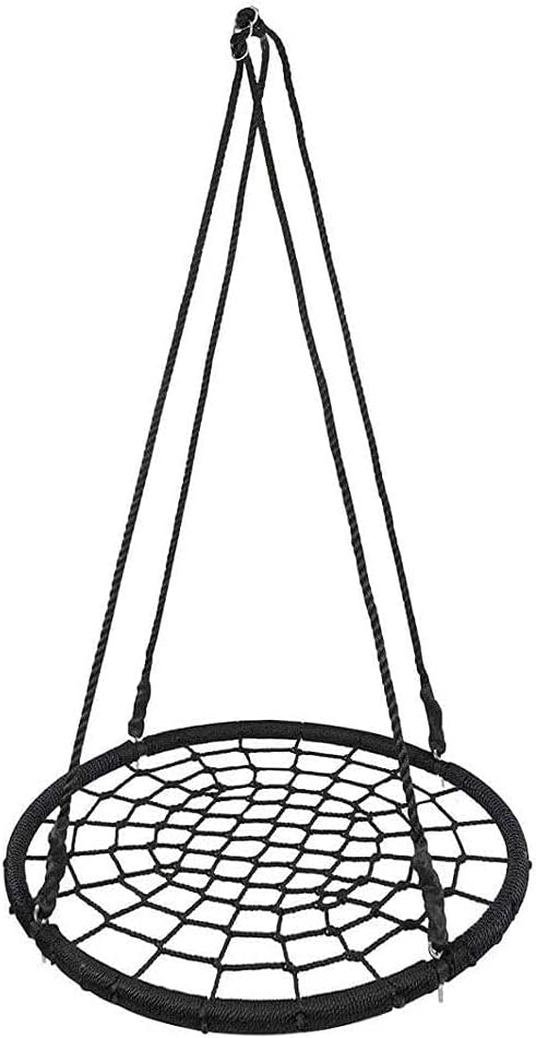 Swing Chair for Kids &amp Adults Hammock Chair Hanging Chair Cotton Rope Macrame Chairs for Outdoor &amp Indoor Garden Patio Balcony Living Room Swing Seat ? 100 cm