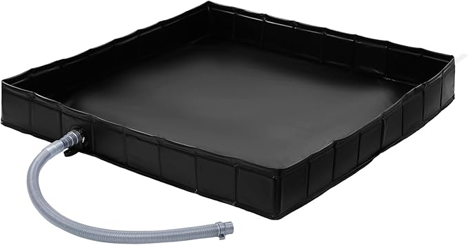 Camping Shower Base Foldable Tent Shower Base Shower Tent Base with Drain Hose Portable Shower Pan for Indoor &amp Outdoor Tent RV
