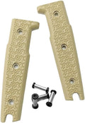 1 Pair G10 Scales Replacement with 4 Sets Screws Fit for Knife Handle DIY Accessory(Gray)