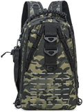 Outdoor Sports Pack Hiking Bag Rucksack Knapsack Combat Camouflage Tactical Backpack- Black CP