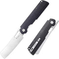 EDC Outdoor Folding Knife 4.01 Camping Chef Pocket Knife for Man Micarta Handle with Pocket Clip for Outdoor Cooking Fishing &amp Hiking.59-60 HRC D2 Steel Satin Blade. XUN119A-BMS