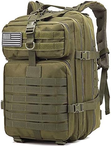 50L Large Capacity Men Army Military Tactical Backpack 3P Softback Outdoor Waterproof Bug Rucksack Hiking Camping Hunting Bags(Green)