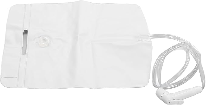 Bedside Shower Water Bag Portable Camping Shower Bag with Handle Powerful Water Pressure for Hair Washing Inflatable Shampoo Basin for Elderly and Bedridden Patients Lightweigh