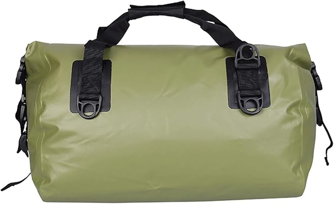 Large Waterproof Duffle Travel Dry Duffel Bag Heavy Duty Bag with Durable Straps &amp Handle for Fishing (Color : Green)