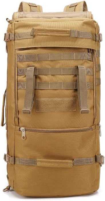 Outdoor Sports Pack Hiking Bag Tactical Rucksack Camo Knapsack Combat Camouflage Tactical Molle 60L Backpack
