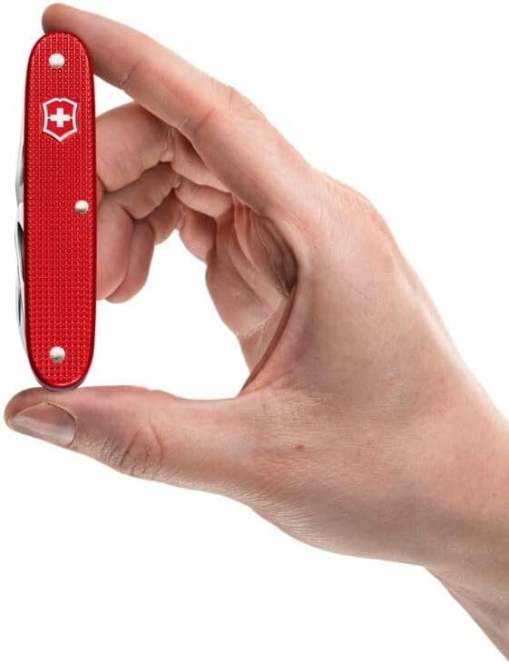 Victorinox Companion Slim Alox Pocket Tool 6 Functions with Scissors Pack Opener Screwdriver Swiss Made - Red
