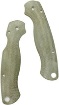 1 Pair Micarta Scales Replacement Fits for C81 Paramilitary 2 Premium Custom Handle Patch DIY Accessory(Green)