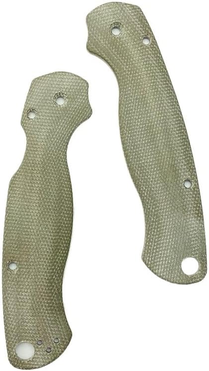 1 Pair Micarta Scales Fits for C81 Paramilitary 2 Premium Custom Handle Patch DIY Replacement Accessory(Green)