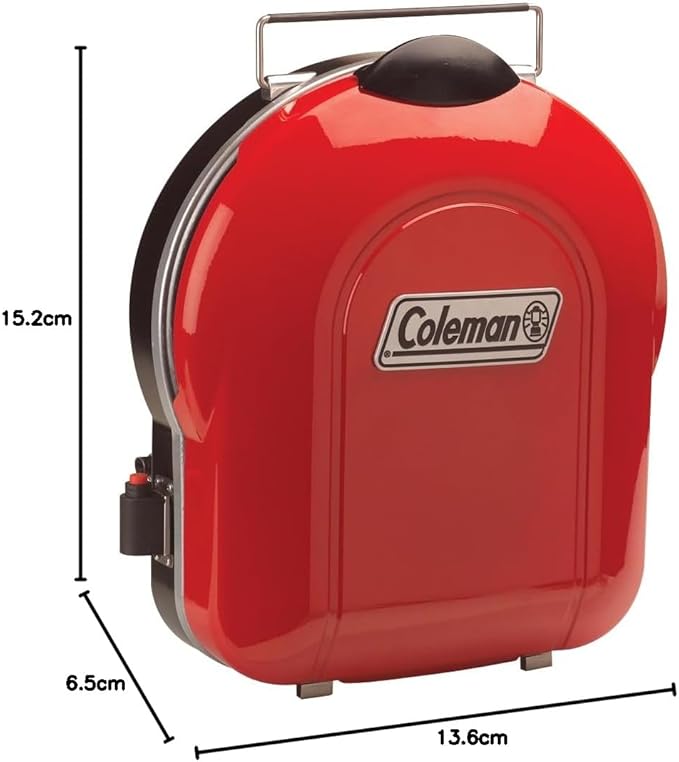 Coleman Fold ‘N Go 6000 BTU Portable Propane Grill Lightweight Gas Grill with Push-Button Starter &amp Adjustable Horseshoe Burner Great for Camping Tailgating Grilling BBQ