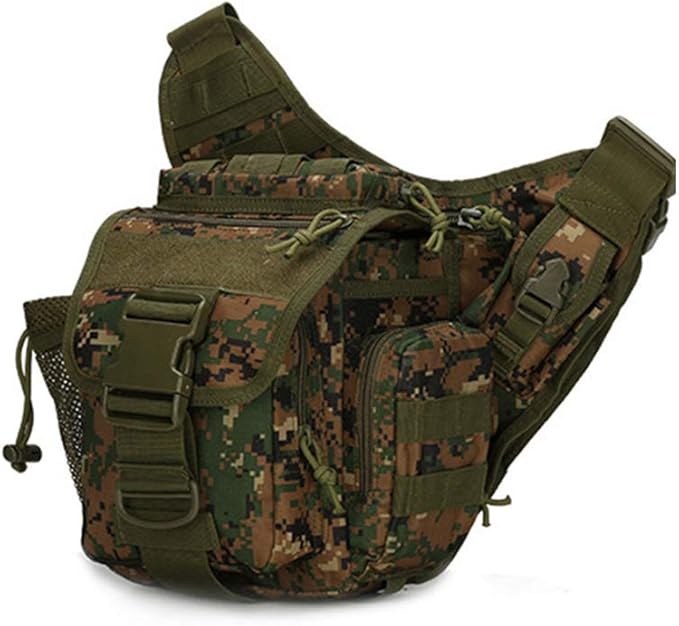 Sunnystacticalgear Outdoor Sports Hiking Sling Bag Shoulder Gear Pack Chest Range Bag Molle Camouflage Tactical Versipack - DW