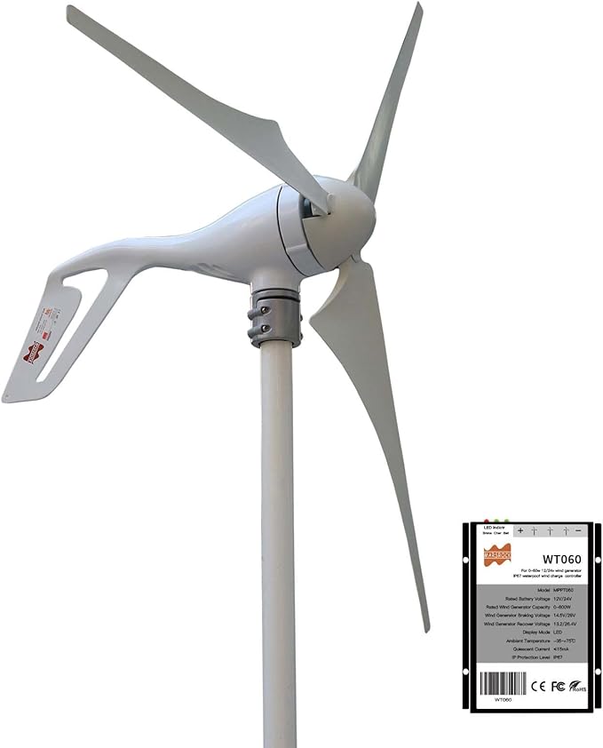 630mm Delta WingsHigh Strength Carbon Nylon Fibers Blades for Horizontal Wind Turbine Generator Windmill Accessories 100W 200W 300W 400W 600W 800W DIY Blades.