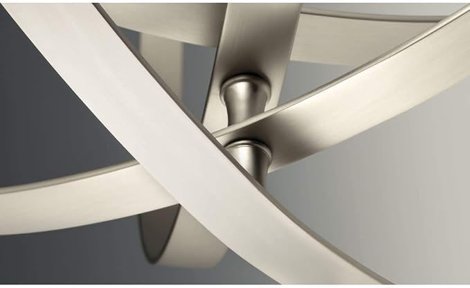 Progress Lighting P3827-104 Equinox Collection Four-Light Pendant Polished Nickel