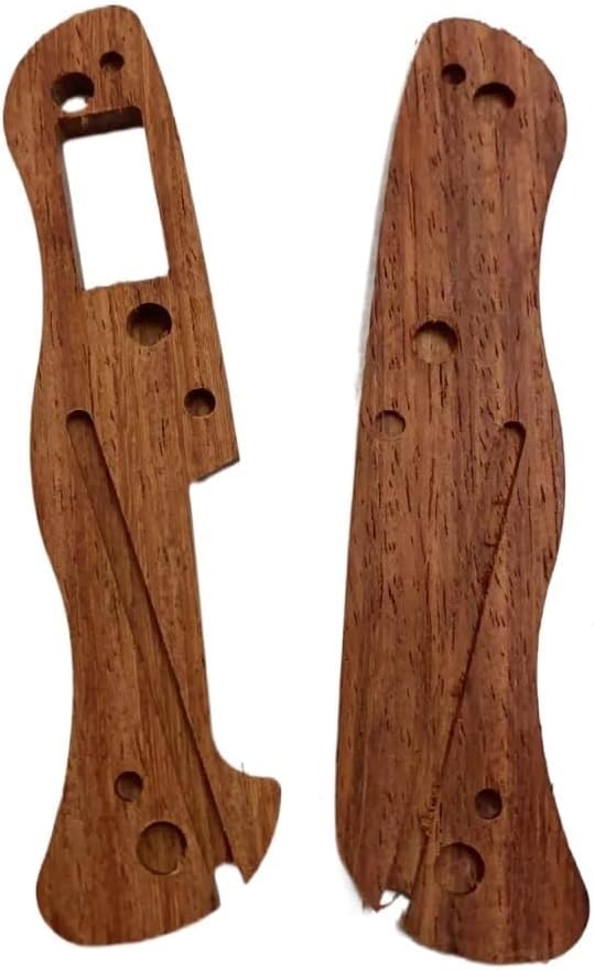 1 Pair Wooden Scales Handle Fits for 111MM Knife Handle Patch DIY Replacement