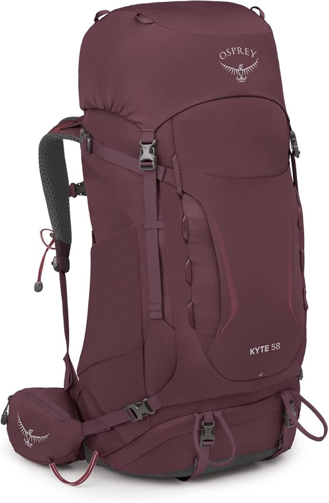 Osprey Kyte 58L Women's Backpacking Backpack with Hipbelt Elderberry Purple WM/L