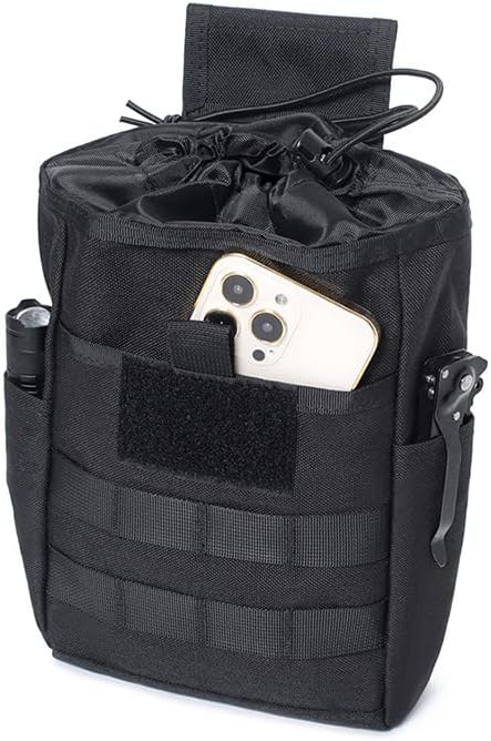 Outdoor Sports Airsoft Gear Molle Combat Hiking Bag Vest Accessory Camouflage Recycle Pack Tactical Foldable Dump Pouch