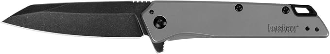 Kershaw Black Iridium Folding Pocket Knife &amp Misdirect Pocketknife 2.9 in. 4Cr13 Black-Oxide Blackwash Finish Blade