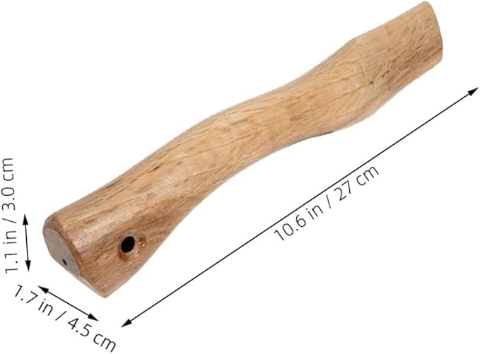 Kisangel 6pcs Wooden Axe Handle Replacement Grip for Firewood Gardening Hiking Outdoor Activities Easy to Install High Practicability Smooth Finish Compatible Standard Axes