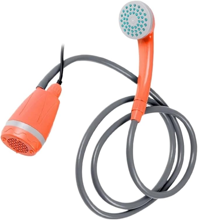 62W 12V Outdoor Plastic Fast Effluent Shower Head For Camping Hiking