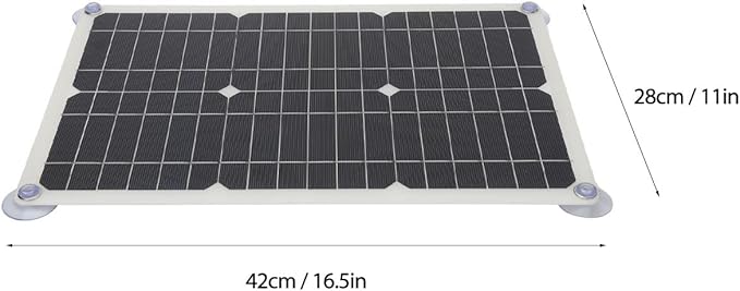 100W 18V Solar Battery Trickle Charger Maintainer Portable USB Controller Monocrystalline Panel Charging Kit Solar Panel Trickle Charging Kit for Car Automotive