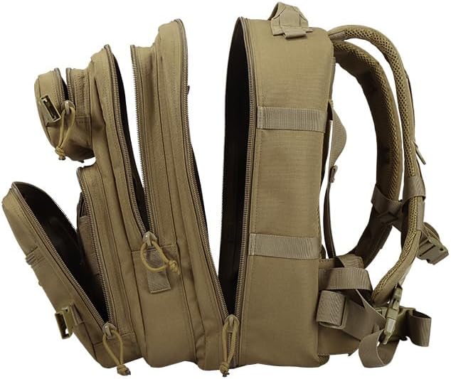 Tactical Backpack Military Molle Hiking 36-55L Assault Outdoor Tactical Outdoor Touring Hiking Mud