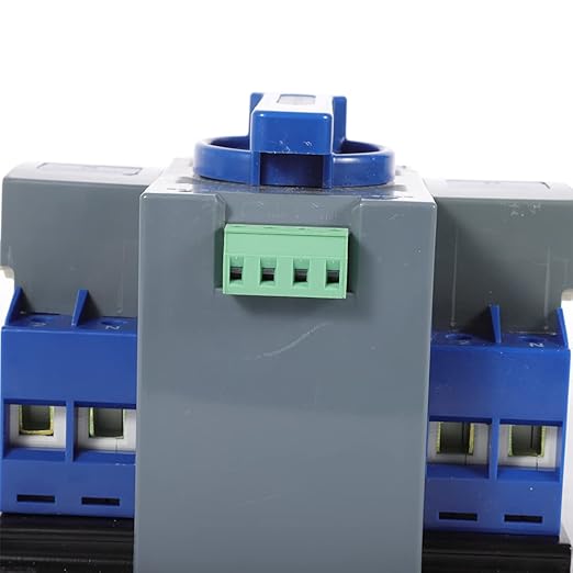 63A 2P Dual Power Automatic Transfer Switch Mini Dual Power Generator Changeover Switch Circuit Breaker Self Cast Conversion CB Level 50HZ/60HZ (2P 63A)