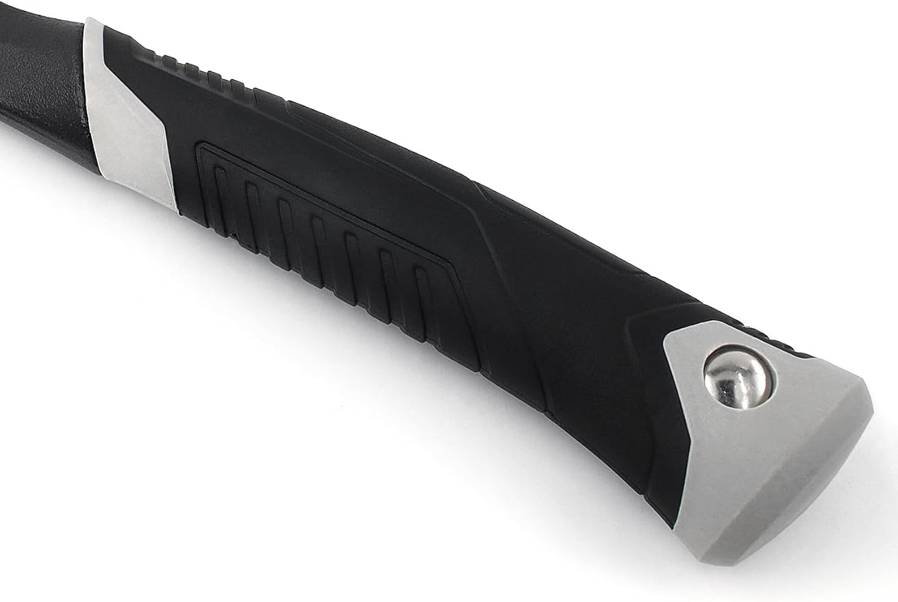 JXE JXO Camping Axe &amp Hatchets - 14.4 Chopping Axe with Sheath Forged Steel Construction &amp Ergonomic Shock-Absorbing Grip (Grey
