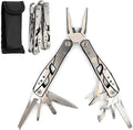 Multitool Plier - 12 In 1 Stainless Steel Pocket Multi Tool With Durable Sheath For Camping Survival Gear - Safety Locking Camping Accessories With Cutter Bottle Opener Screwdriver by Hayvenhurst