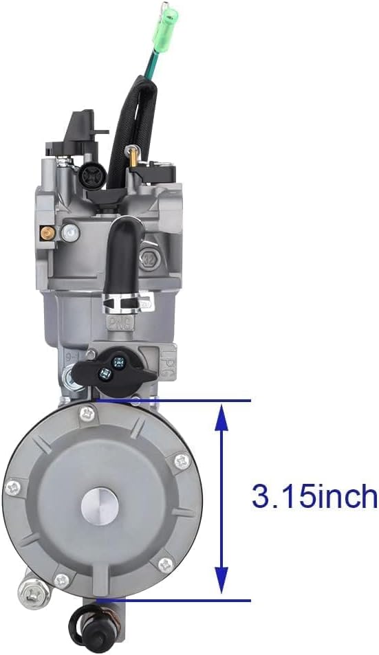 Hipa GX390 188F Dual Fuel Fuel Carburetor for Hon-da LPG&ampCNG Conversion Kit for GX340 GX420 11HP 13HP 15HP 4.5KW-6.5KW Generator Replace For Predator 7000 8500 8750 9000 Generac Predator Cham-pion