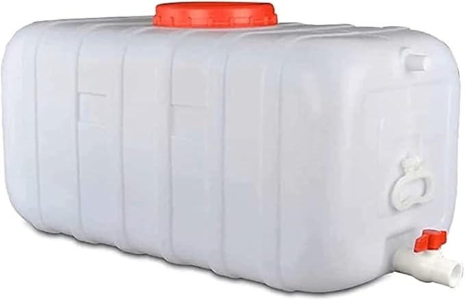 Water Tank Plastics Water Container with Screw Cap Ultralight Portable Waterbucket Camping Water Storage Carrier Jug Outdoor Water Storage for Camping Hiking(25L)