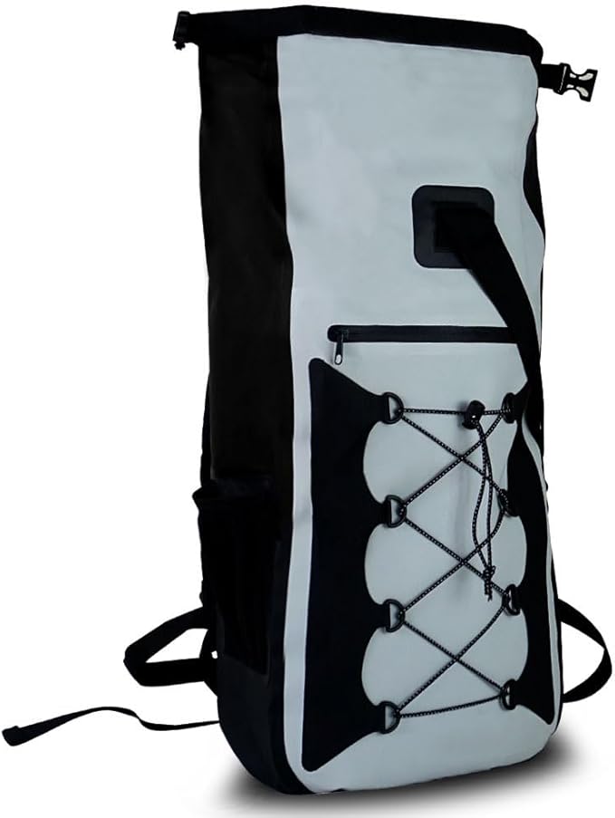 30L Dry Bag Backpack. Premium Waterproof Backpack with Padded Shoulder Straps. PVC Construction. Keep Your Gear Dry