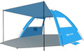 Gorich Beach Tent with Canopy - Easy Setup 3-4/5-6/7-8 Person Portable Sun Shelter UPF 50+ UV Protection Sun Shade Lightweight &amp Compact Beach Cabana for Family Travel