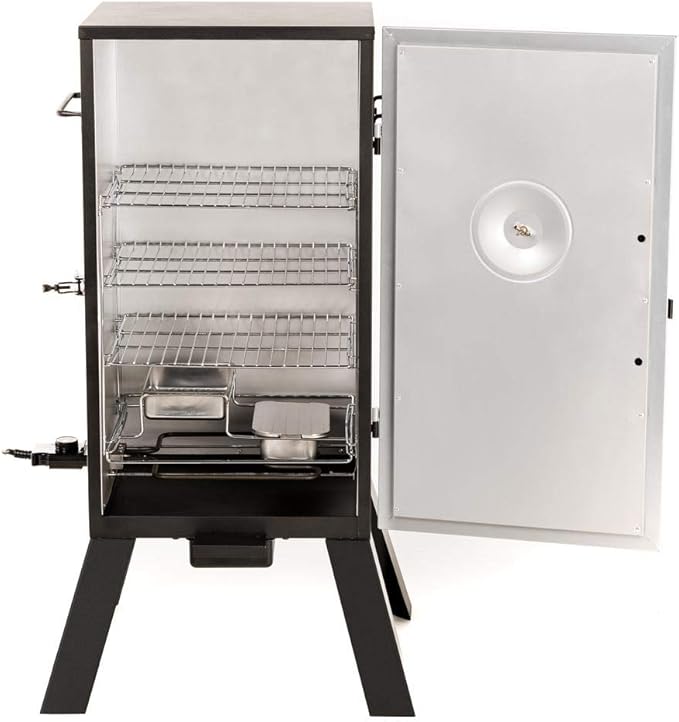 Masterbuilt 20070210 30 inch MB20070210 Analog Electric Smoker with 3 Smoking Racks 30 Black (Old Version)