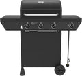 Nexgrill 3-Burner Propane Gas Grill with Side Burner 52000BTUs 418 SQ. In. Cooking Space BBQ Grill with Durable Steel Lid &amp Control Panel for Outdoor Cooking Patios and More - 720-0925S