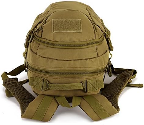 UNISTRENGH 25L Backpack Military Tactical Daypack Water-resistance Assault Gear Rucksack for Hunting Trekking Travelling (Coyote)