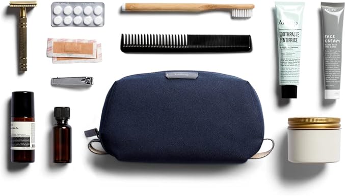 Bellroy Toiletry Kit (Unisex Toiletry Bag Zipper Closure Water-Resistant Lining Toothbrush Sleeve with Magnetic Closure Internal Mesh Pocket Organization) -Bronze