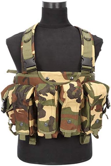 Outdoor Sports Airsoft Gear Combat Assault Molle Vest Accessory Pouch Bag Carrier Tactical Camouflage Chest Rig