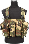 Outdoor Sports Airsoft Gear Combat Assault Molle Vest Accessory Pouch Bag Carrier Tactical Camouflage Chest Rig